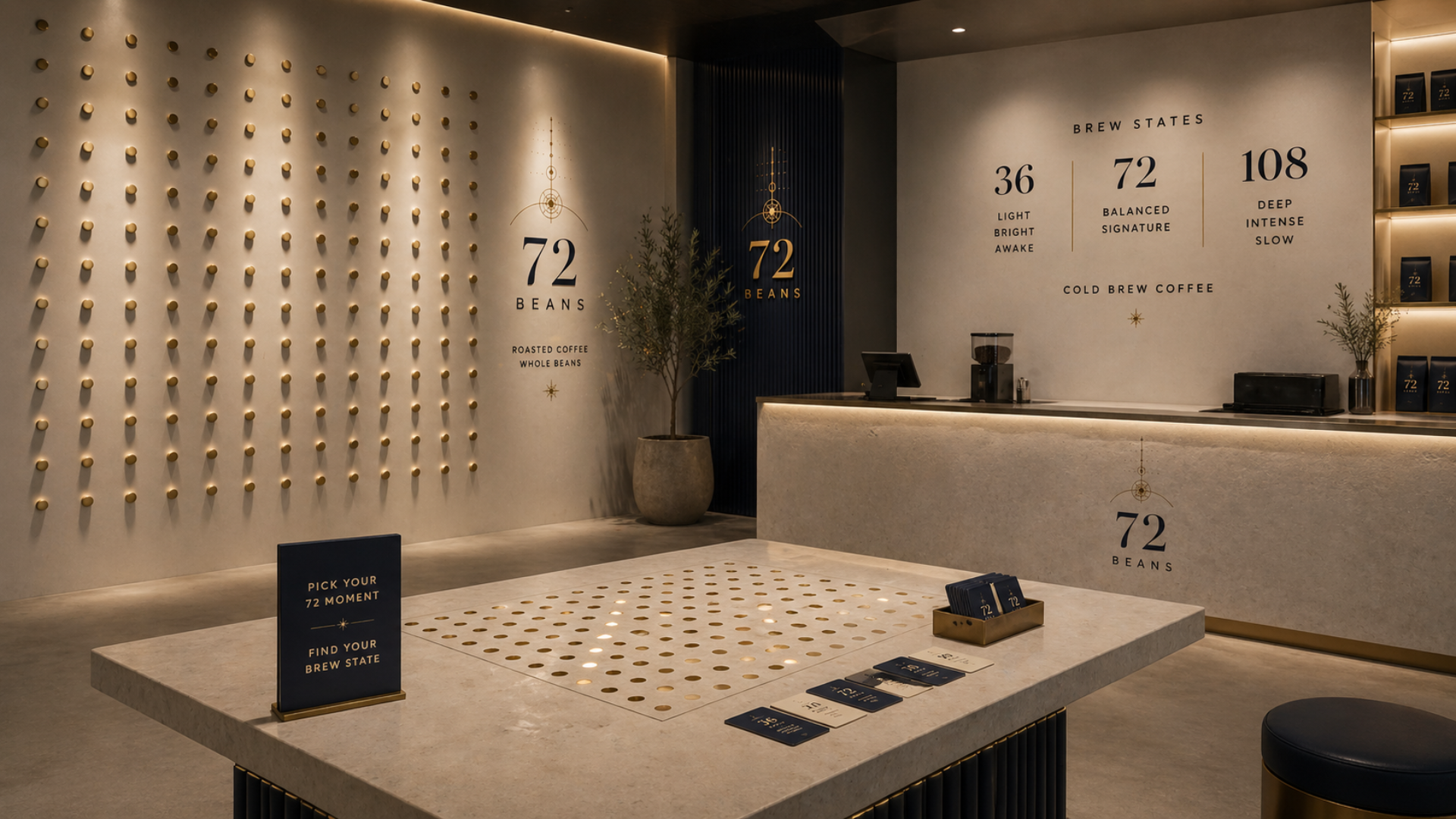 72 Beans flagship interior