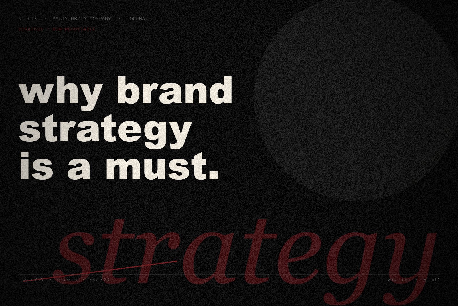 Why brand strategy is non-negotiable in 2026 editorial cover