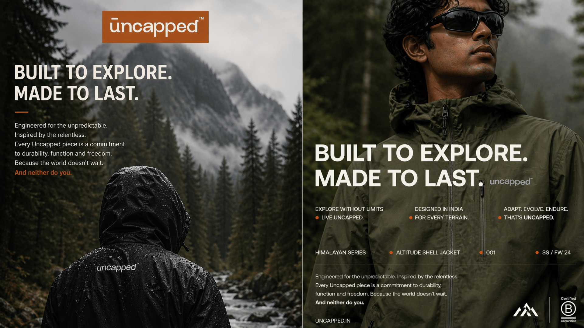 Uncapped editorial campaign spread