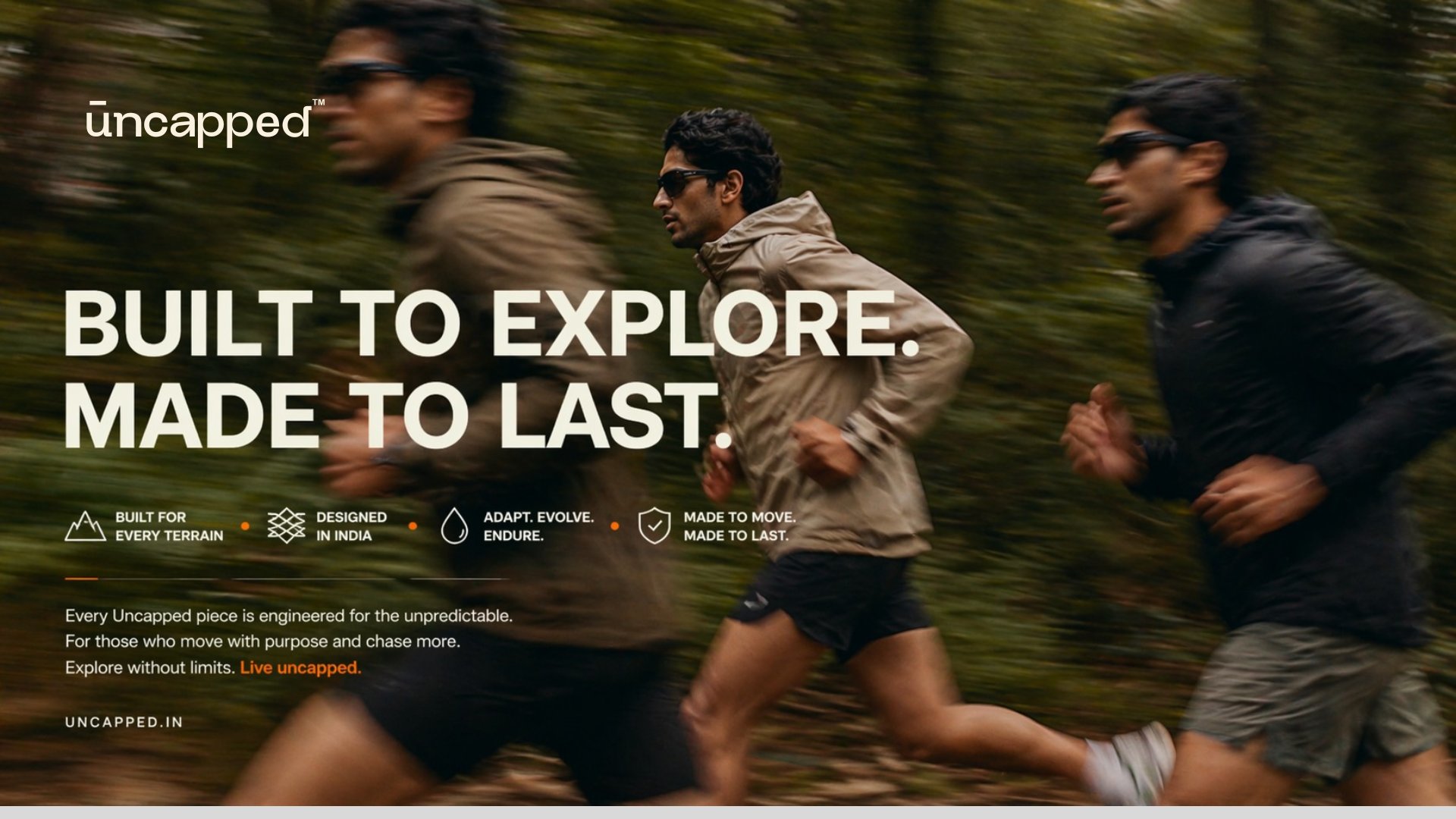 Uncapped — Built to Explore, Made to Last, trail runners